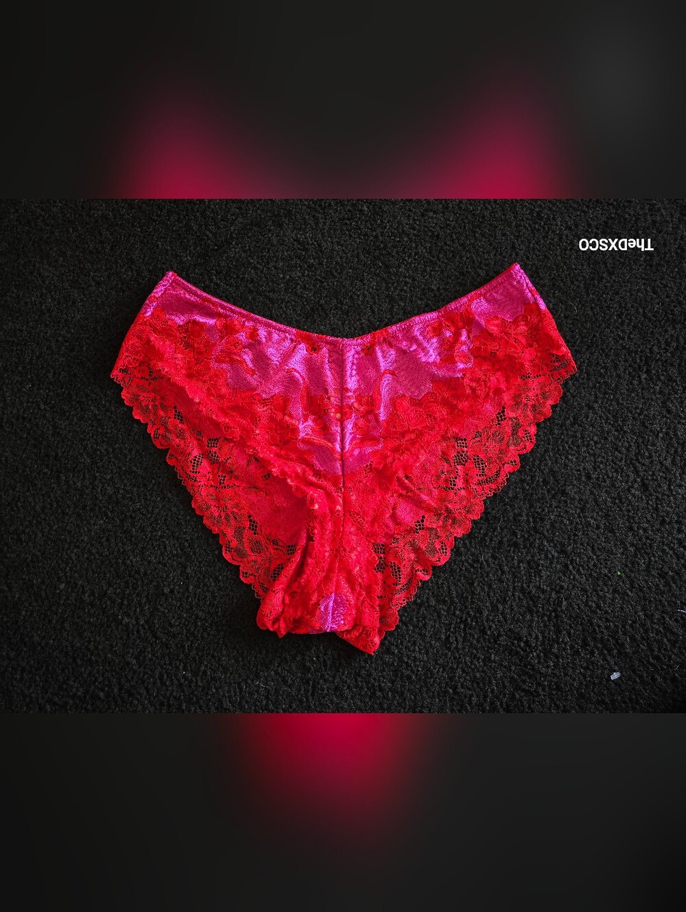 Savage X FENTY 2x Lace Valentine Panties